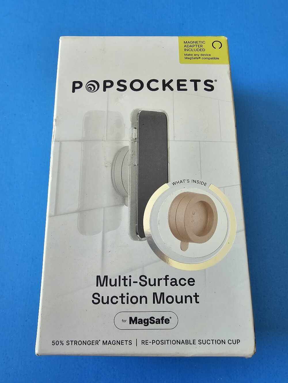 Popsocket - Metallic Latte Multi-Surface Suction Mount for MagSafe